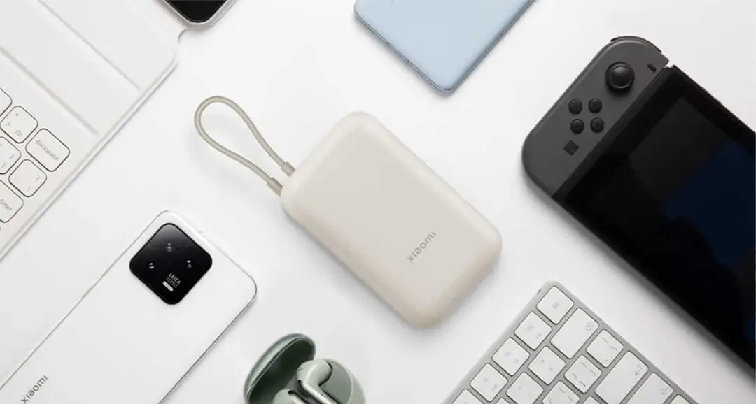 xiaomi 10000mah pocket edition built in cable