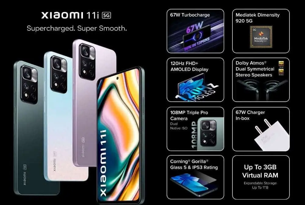 xiaomi 11i features