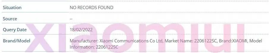 xiaomi 12 ultra imei