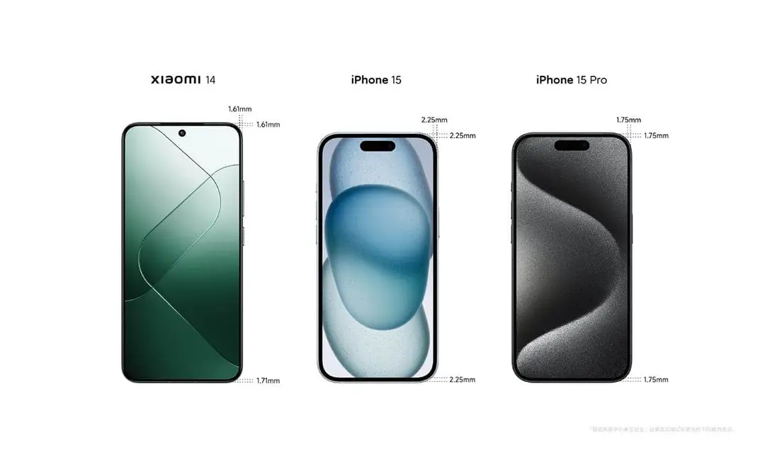 xiaomi 14 vs iphone 15 series