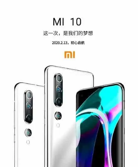xiaomi mi 10 white a