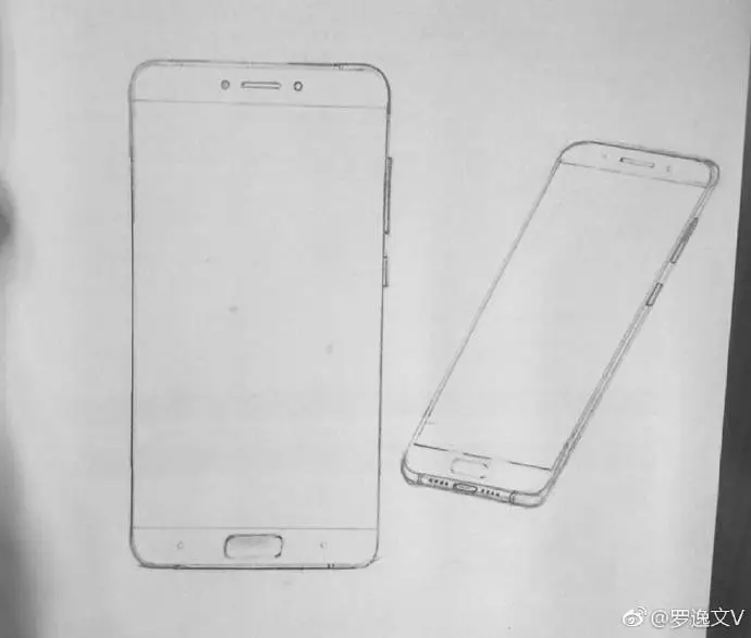 xiaomi mi 6 sketch front panel