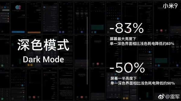 xiaomi mi 9 dark mode b