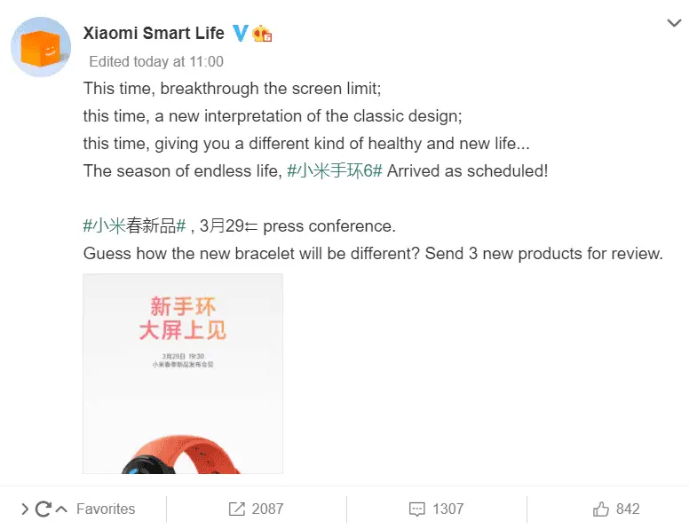 xiaomi mi band 6