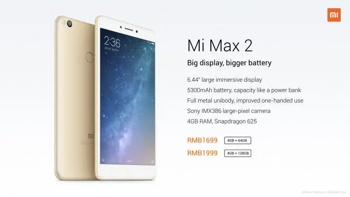 xiaomi mi max 2 4