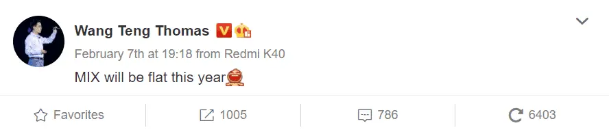 xiaomi mi mix 4 offical