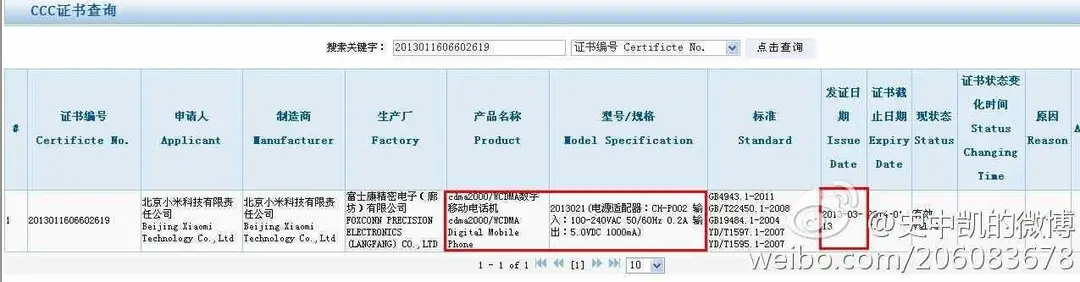 xiaomi mi2a china telecom network license