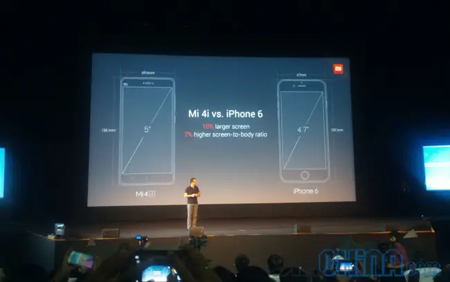 xiaomi mi4i iphone 6