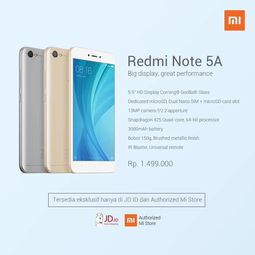 xiaomi redmi note 5a a