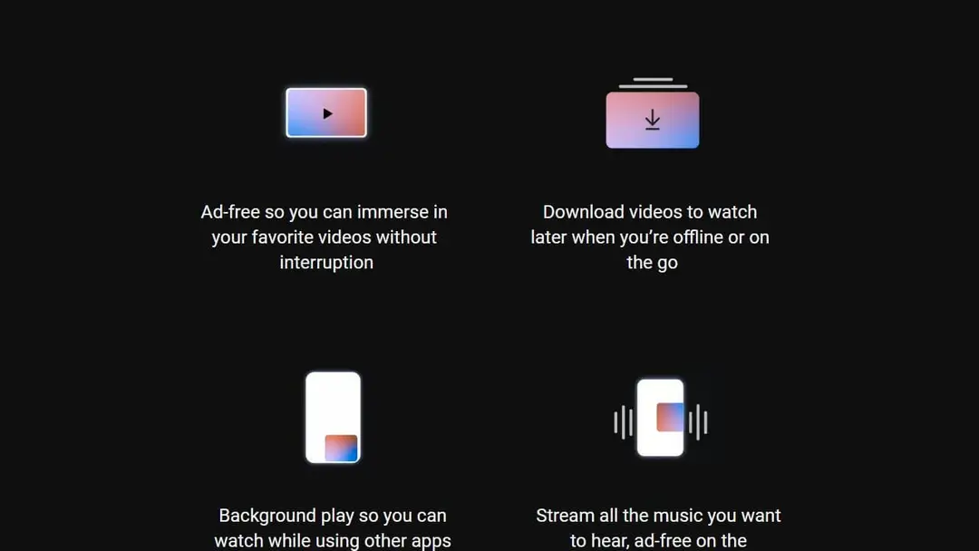 youtube premium features