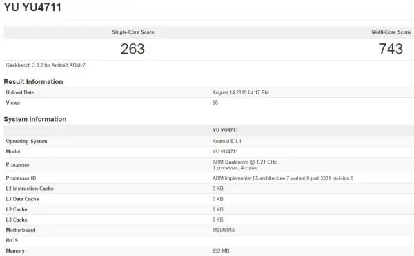 yu 4711 benchmark 2