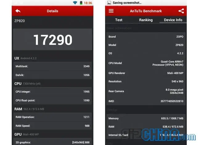 zopo zp820 antutu