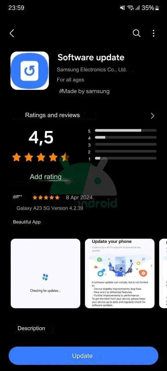 aggiornamento software update 1 1 1