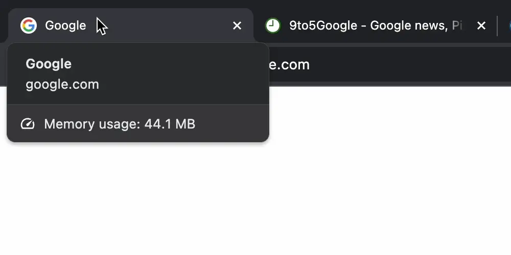 chrome memory