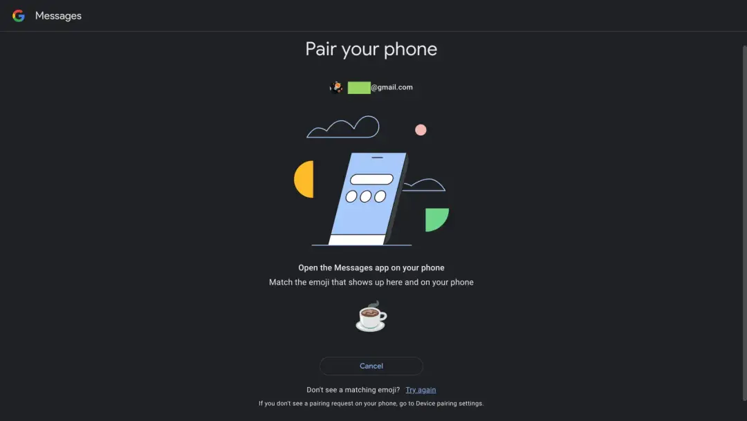 google messages pairing