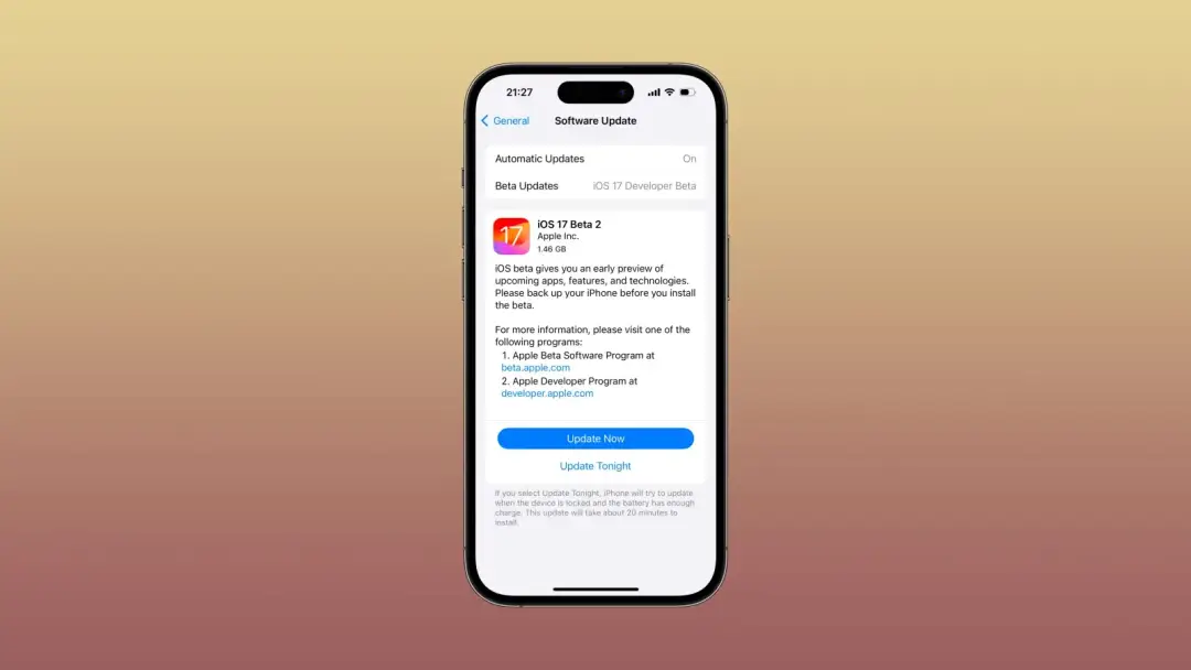 ios 17 beta 2 update