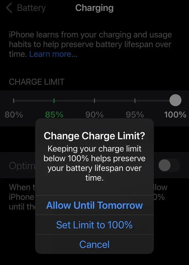 ios 18 charging