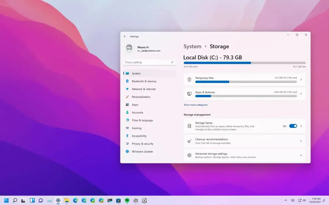 local storage
