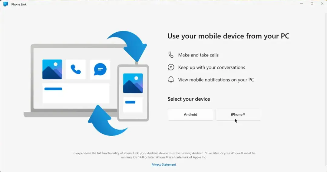 phone link
