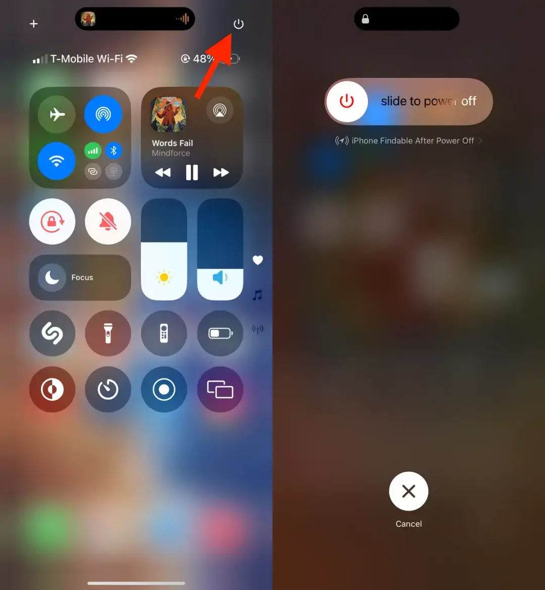 restart iphone