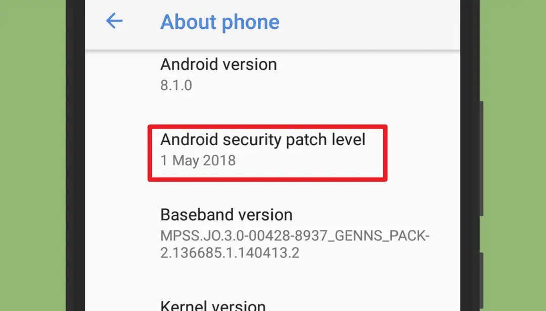 security patches