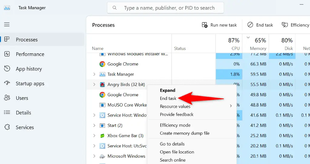 unused apps