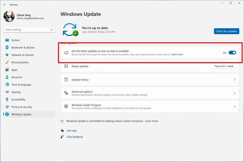 windows 11 settings