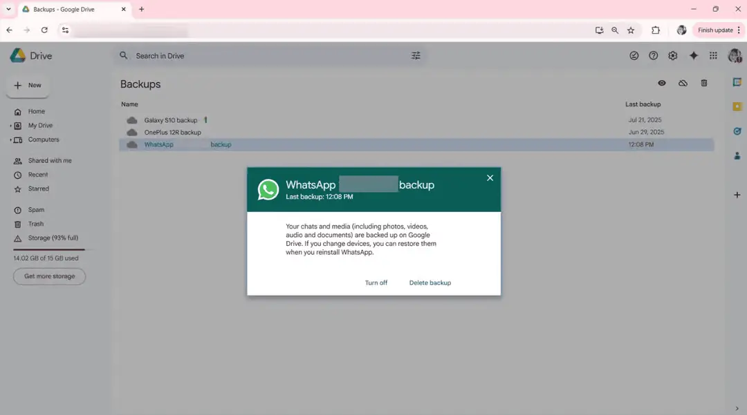 whatsapp backup