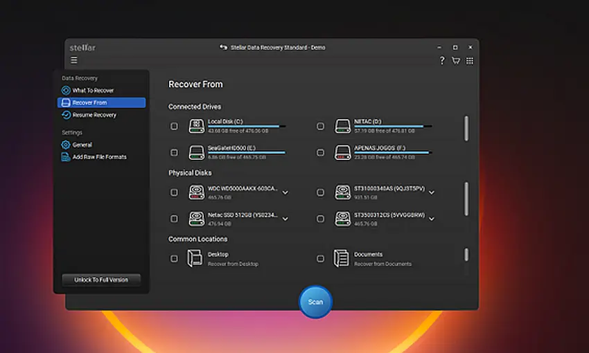 Stellar Data Recovery