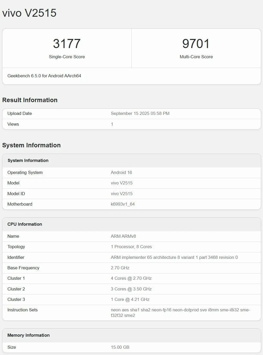 Vivo-X300-Geekbench-listing