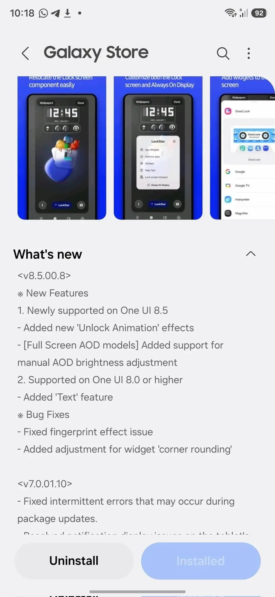 Samsung Update
