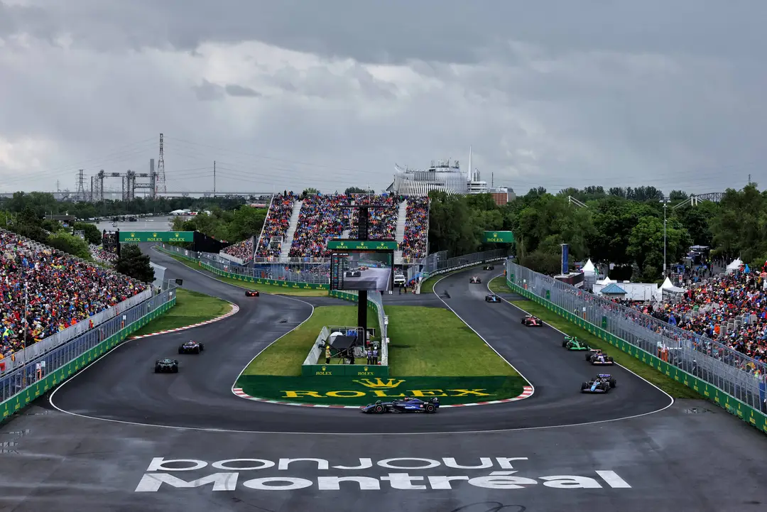 In 2024 regende het hard voor de GP van Canada van start ging.