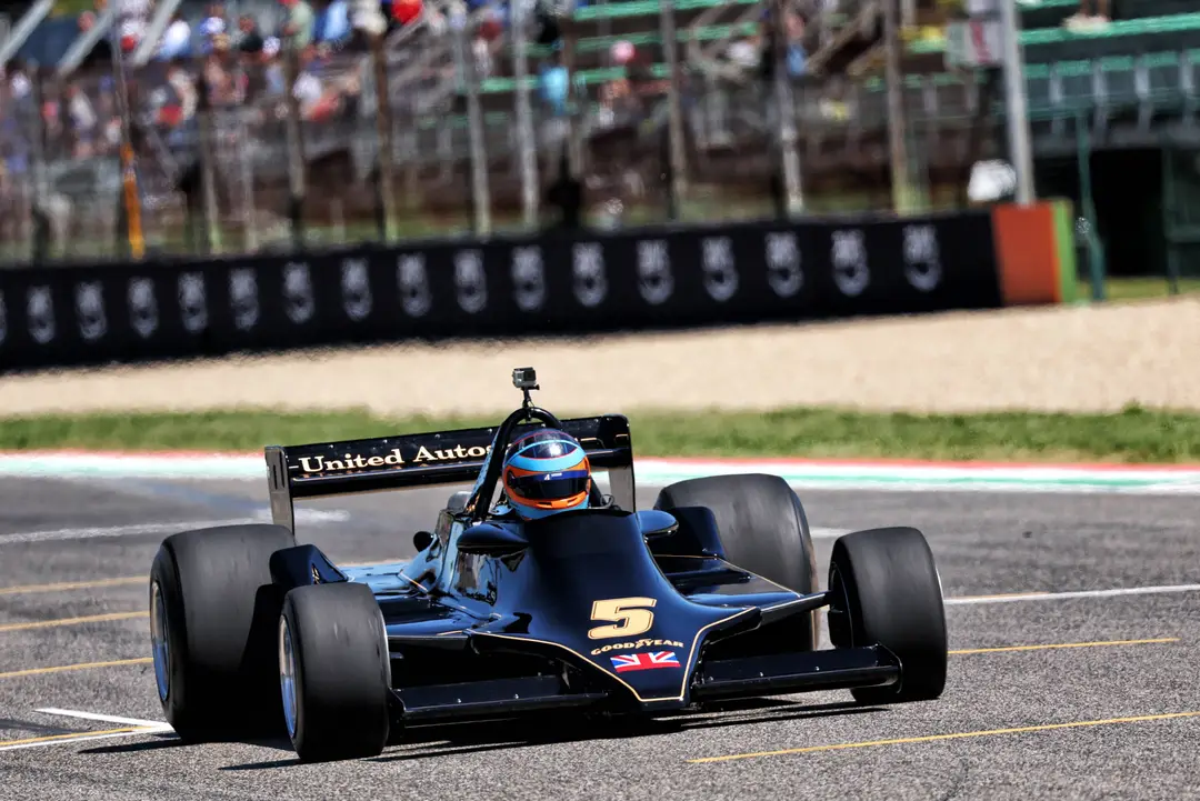 Zak Brown at the Autodromo Enzo e Dino Ferrari in the Lotus 79 with which Mario Andretti became world champion in 1978.