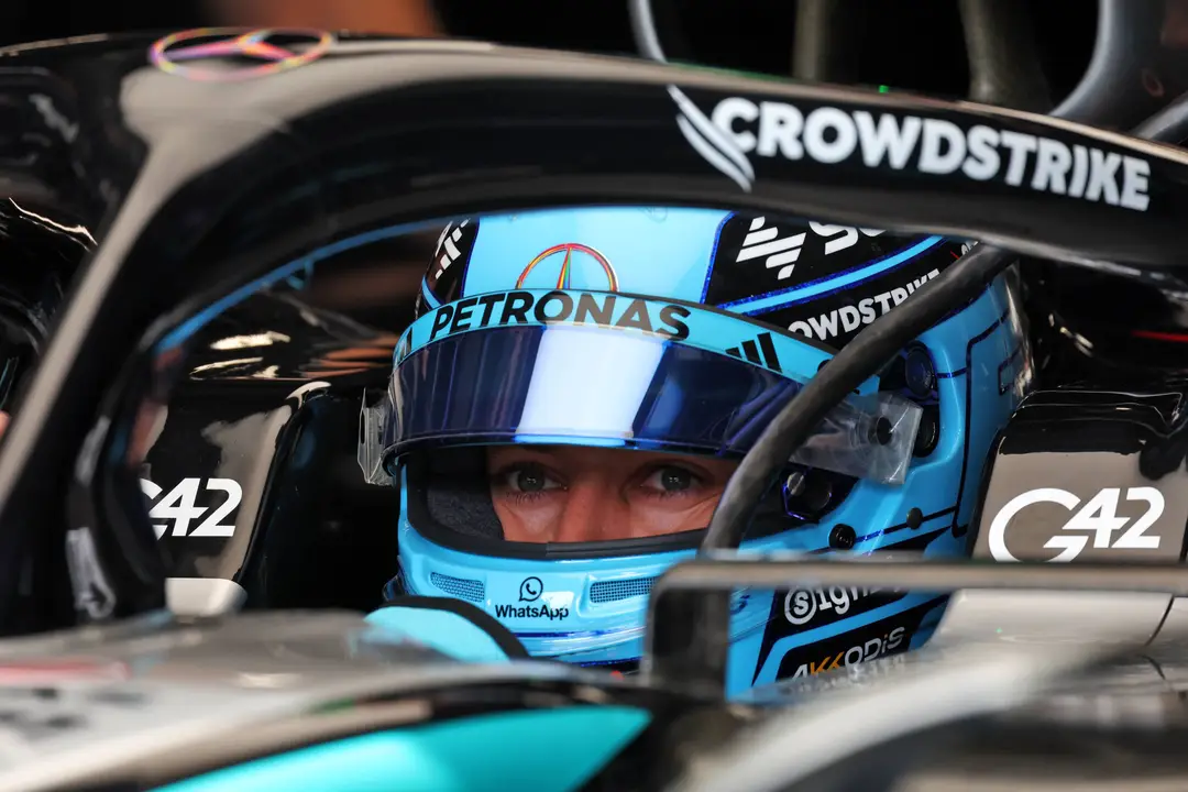 George Russell during FP2 at the Canadian Grand Prix