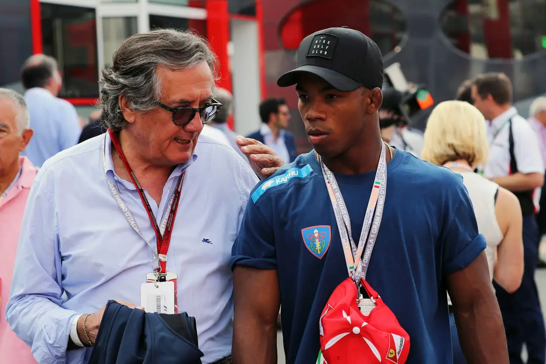 Gian Carlo Minardi (left.)