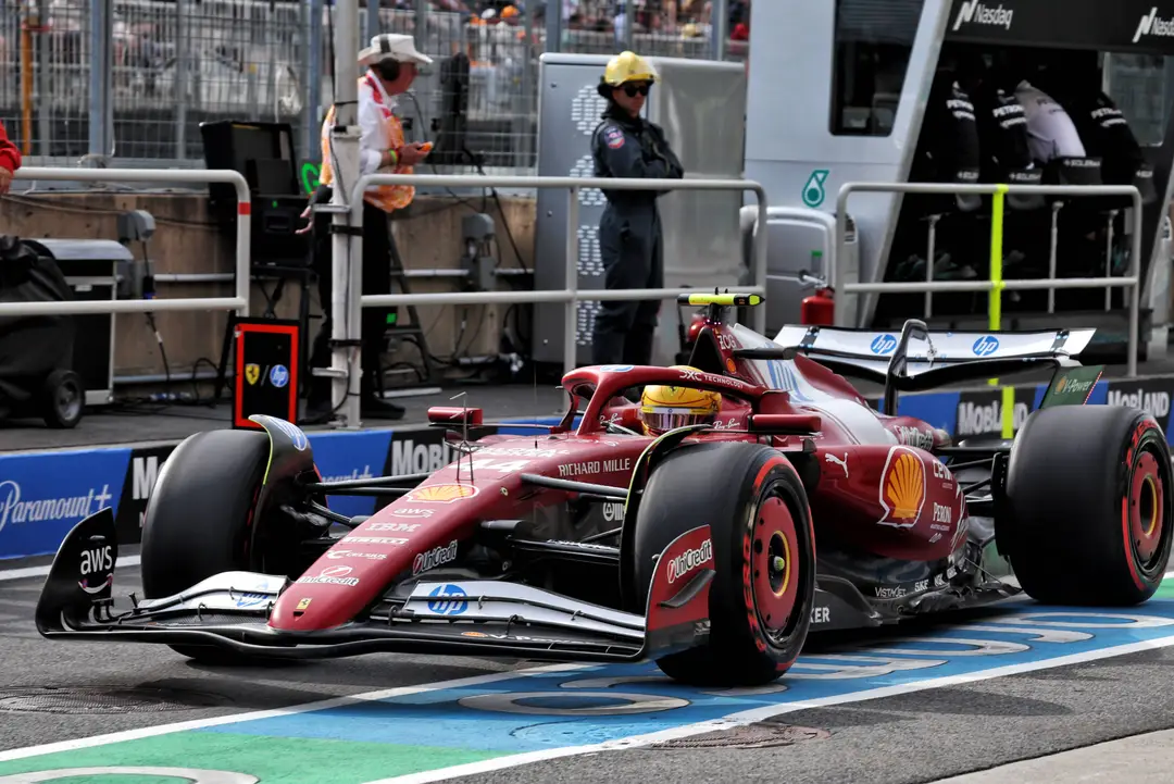 Lewis Hamilton in pitlane at the Canadian Grand Prix