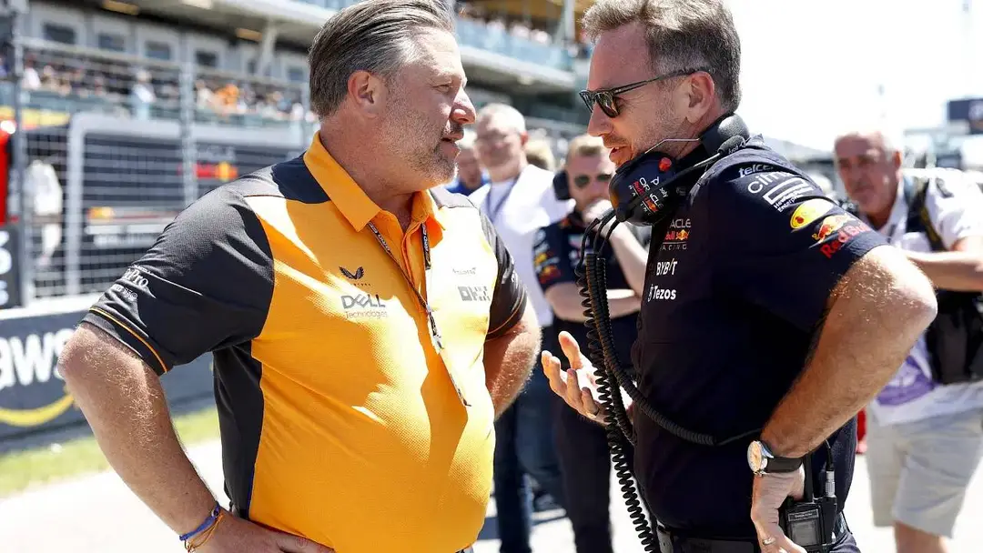 Zak Brown and Christian Horner