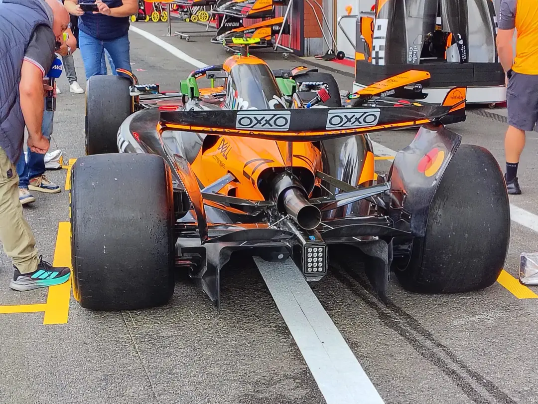 McLaren new rear wing for the Belgian Grand Prix&nbsp;