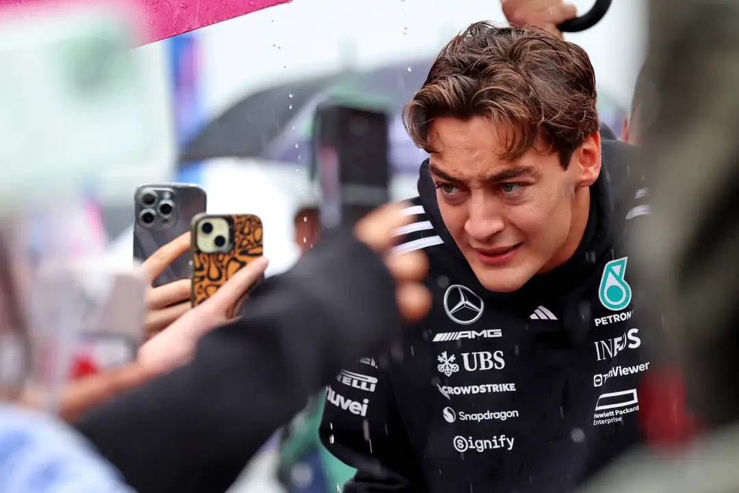 George Russell at Silverstone