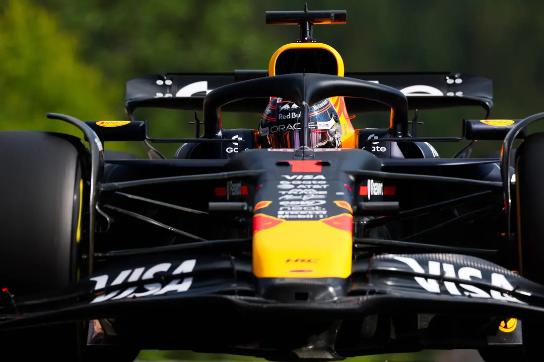 Max Verstappen op de baan in Spa-Francorchamps - Red Bull Contentpool