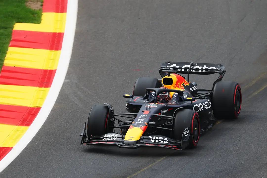 Max Verstappen op de baan in Spa-Francorchamps - Red Bull Contentpool