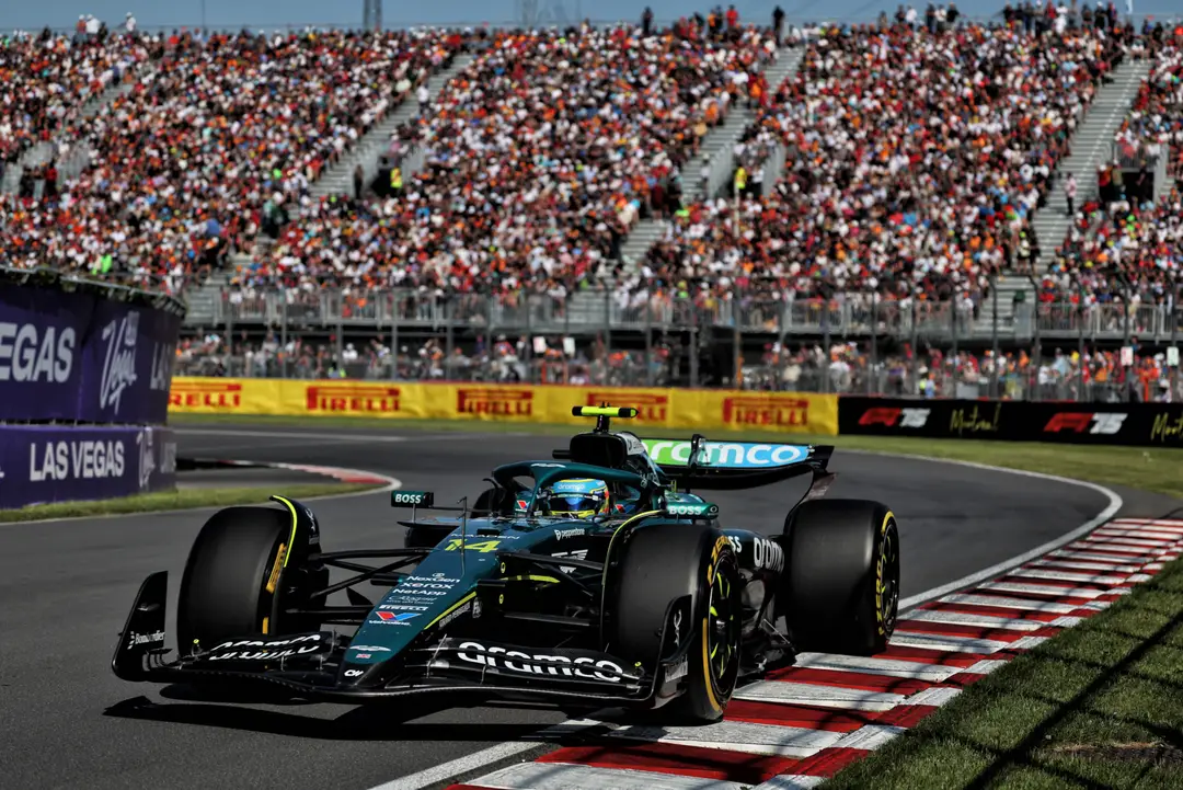 Alonso during the Canadian Grand Prix 
