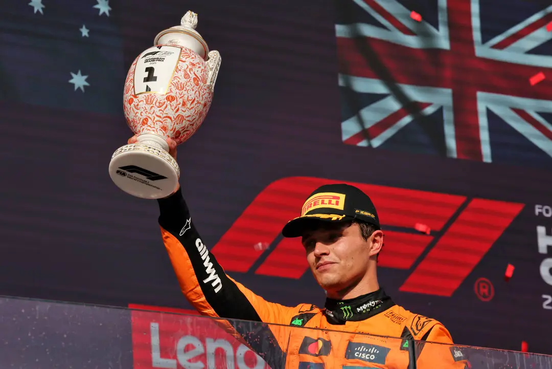 Lando Norris won de Grand Prix van Hongarije