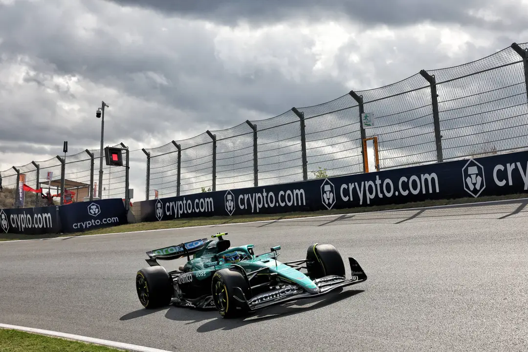 Fernando Alonso at Zandvoort during FP2 <br>