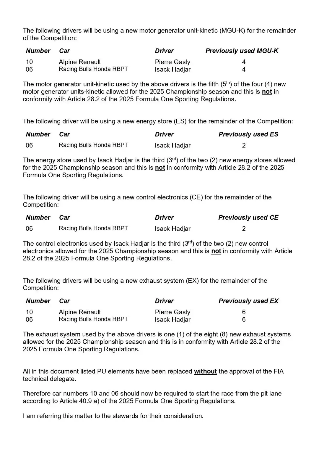 DOC 33 - 2025 Italian Grand Prix - Parc Fermé Issues, Part 2_page-0003