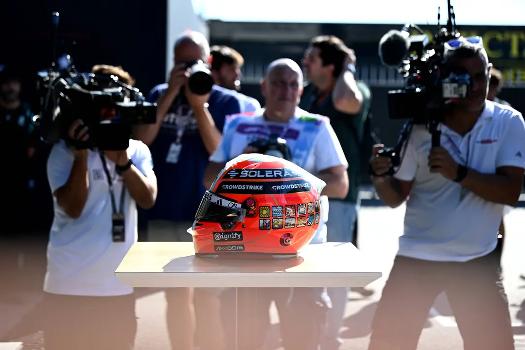 Kimi Antonelli's special Rossi edition helmet took all the attention in Monza (Photo: Race Pictures)