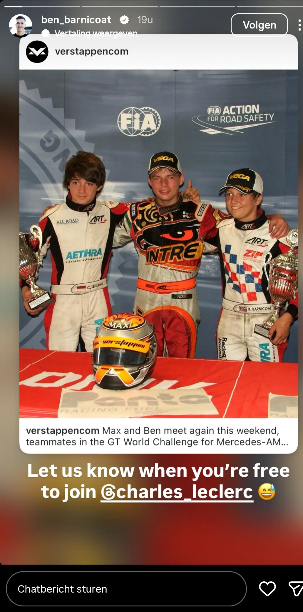 Barnicoat Verstappen Leclerc