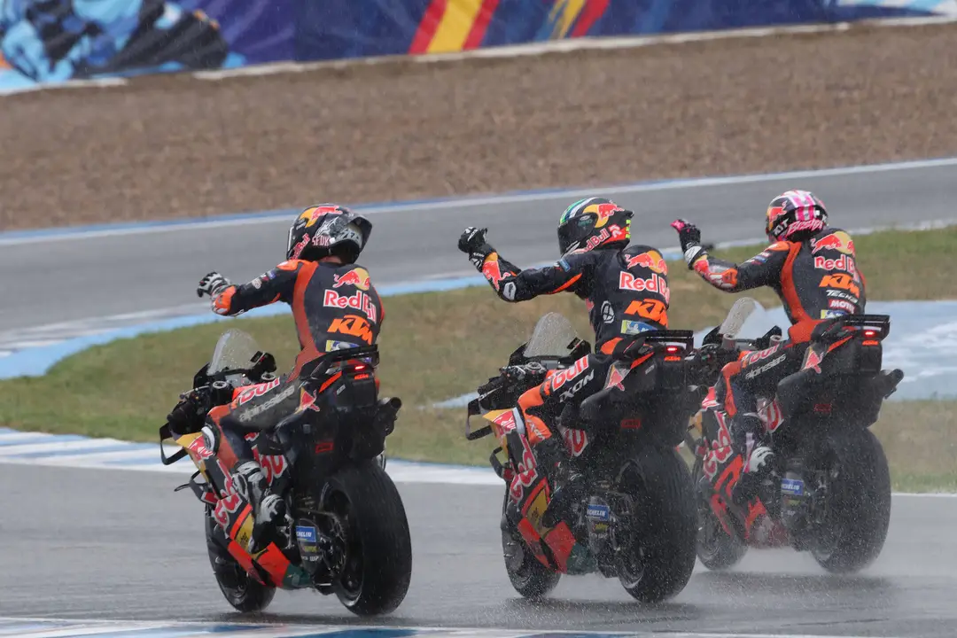 The last rain-hit race was won by Marquez in April (Credit: Red Bull Content Pool)