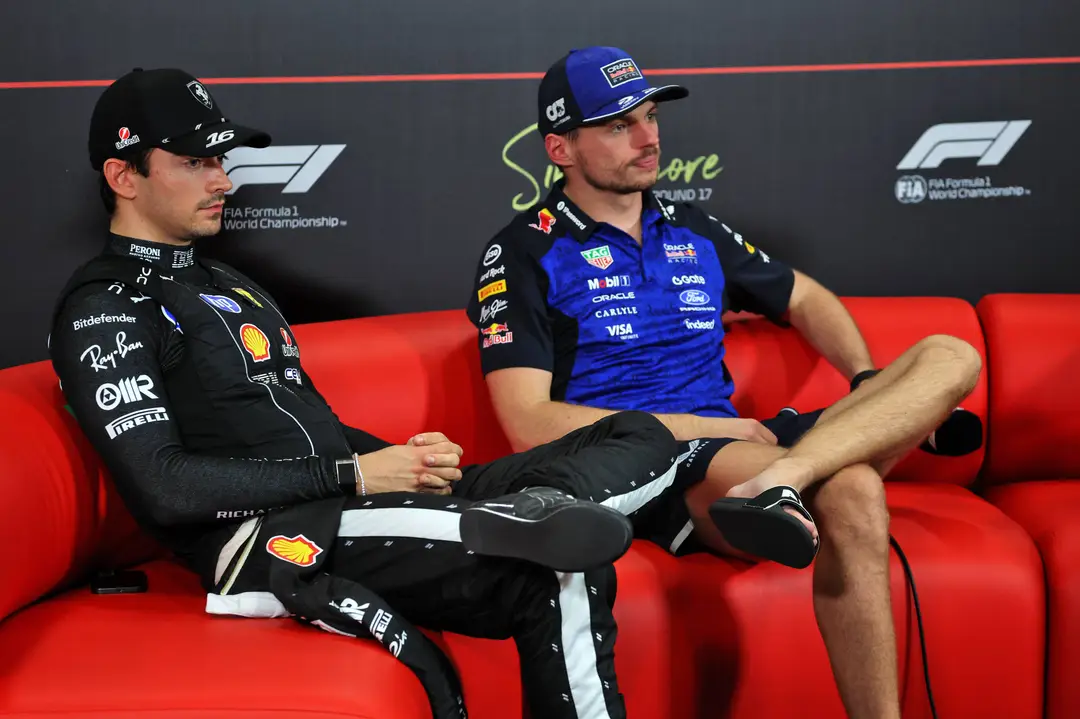 Verstappen Leclerc Singapore