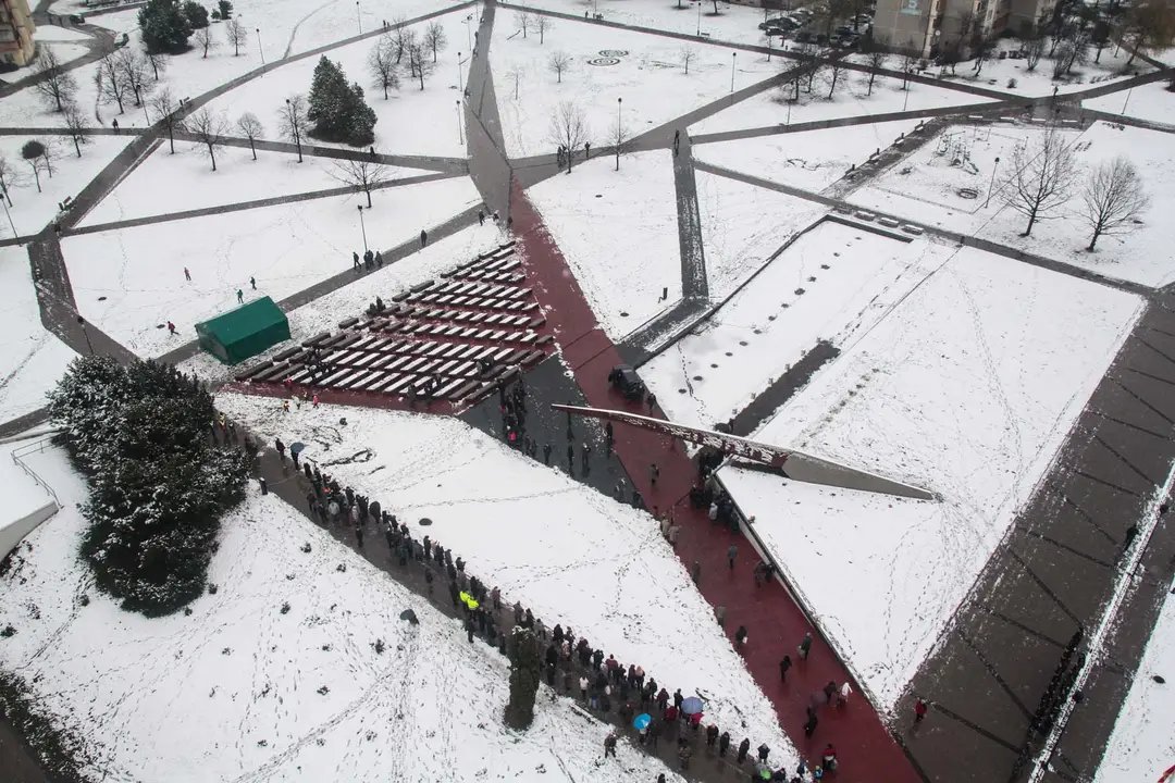 Kalniečiai iš gaisrininkų bokštelio